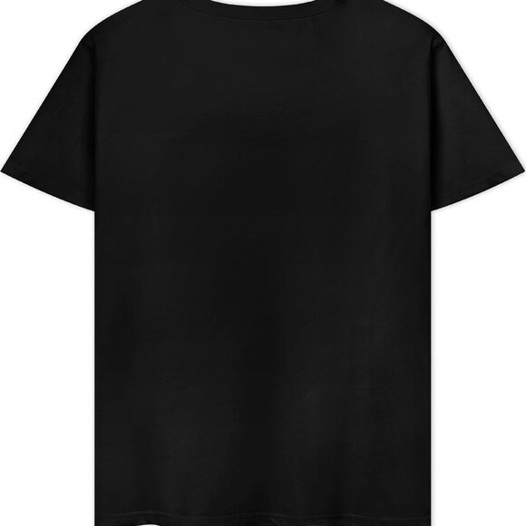 Rhinestone Tiger Print T-Shirt - Black Crew Neck, Short Sleeve S to 3XL - Picture 4 of 5